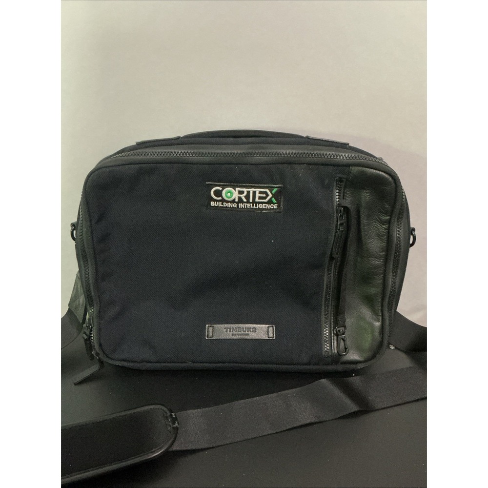 Timbuk2 Switch Laptop Messenger Bag Night Shadow Black Cortex Canvas Leather